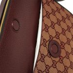 Gucci 645454 9Y9NG 9865 Crossbody Shoulder Bag, Horsebit 1955 GG Canvas Burgundy, burgandy - Image 4
