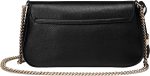 Gucci Soho Leather Flap Shoulder Bag Black Gold Tassel New Authentic - Image 3