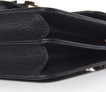 Gucci Interlocking BLACK Marmont Leather Silver Handbag Italy Chain 510304 NEW - Image 4