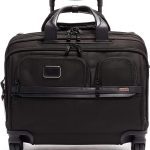TUMI - Alpha 3 Deluxe 4 Wheeled Laptop Case Brief Briefcase - 17 Inch Computer Bag for Men and Women