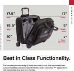 TUMI - Alpha 3 Deluxe 4 Wheeled Laptop Case Brief Briefcase - 17 Inch Computer Bag for Men and Women - Image 2