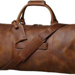 LIUJUN Retro Men's Hand Luggage Bag Travel Bag Geunine Leather Large Capacity Single Shoulder Messenger For 15 Inch Laptop