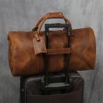 LIUJUN Retro Men's Hand Luggage Bag Travel Bag Geunine Leather Large Capacity Single Shoulder Messenger For 15 Inch Laptop - Image 2