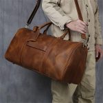 LIUJUN Retro Men's Hand Luggage Bag Travel Bag Geunine Leather Large Capacity Single Shoulder Messenger For 15 Inch Laptop - Image 3