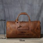 LIUJUN Retro Men's Hand Luggage Bag Travel Bag Geunine Leather Large Capacity Single Shoulder Messenger For 15 Inch Laptop - Image 7