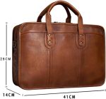 FEER Men's Handbag Briefcase Casual Large Capacity Shoulder Travel Bag for 16" Laptop - Image 2
