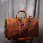 FEER Vintage Men's Hand Luggage Bag Travel Bag Genuine Leather Large Capacity Single Shoulder Messenger for 14 Inch Laptop - Image 2