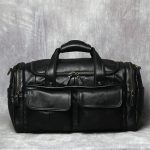 FEER Men's Hand Luggage Bag Travel Bag Genuine Leather Large Capacity Single Shoulder Messenger for 14 Inch Laptop - Image 3