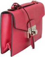 PRADA Pink Saffiano Leather Clutch Bag W/Strap Bt0960 Peonia - Image 2