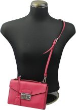 PRADA Pink Saffiano Leather Clutch Bag W/Strap Bt0960 Peonia - Image 6