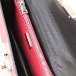 PRADA Pink Saffiano Leather Clutch Bag W/Strap Bt0960 Peonia - Image 8
