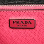 PRADA Pink Saffiano Leather Clutch Bag W/Strap Bt0960 Peonia - Image 9