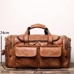 DLOETT Large Business Men's Travel Bag Shoulder Messenger Bag - Image 2