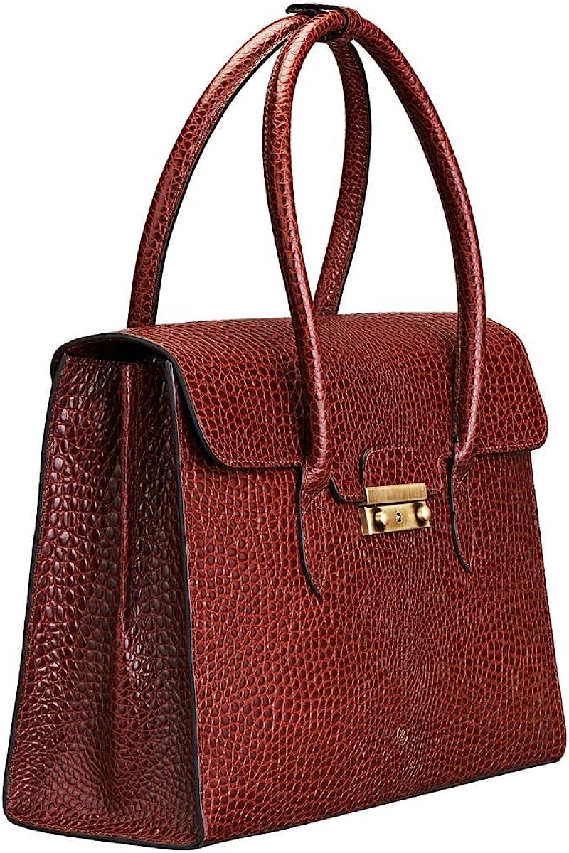 260106101935416_1 Maxwell Scott | Womens Luxury Leather Business Tote Bag Purse | The Fabia Croco | Handmade In Italy - Image 1