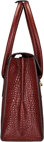 Maxwell Scott | Womens Luxury Leather Business Tote Bag Purse | The Fabia Croco | Handmade In Italy - Image 4