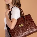 Maxwell Scott | Womens Luxury Leather Business Tote Bag Purse | The Fabia Croco | Handmade In Italy - Image 7