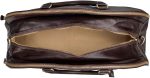 Luxury Leather Luggage Bag - 3 Zipped Sections | The LilianaL | Handcrafted In Italy | Night Black - Image 5