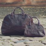 Luxury Leather Luggage Bag - 3 Zipped Sections | The LilianaL | Handcrafted In Italy | Night Black - Image 8