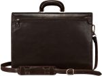 Maxwell Scott | Mens Luxury Leather 17" Laptop 3 Section Briefcase | The Paolo Large | Business Travel Bag - Image 5