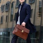 Maxwell Scott | Mens Luxury Leather 17" Laptop 3 Section Briefcase | The Paolo Large | Business Travel Bag - Image 8