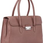 Maxwell Scott | Womens Luxury Quality Leather 15" Large Laptop Briefcase | The Fabia Taupe | Ladies Business Travel Bag