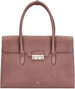 Maxwell Scott | Womens Luxury Quality Leather 15" Large Laptop Briefcase | The Fabia Taupe | Ladies Business Travel Bag - Image 2
