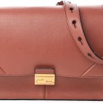Fendi Kan U Rust Brown Calfskin Leather Large Shoulder Bag 8BT314