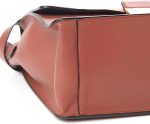 Fendi Kan U Rust Brown Calfskin Leather Large Shoulder Bag 8BT314 - Image 4