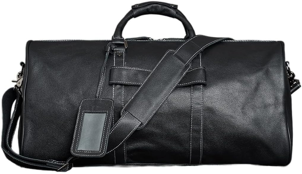 260106101935943_1 FEER Hand Luggage Bag Travel Bag Geunine Leather Large Capacity Single Shoulder Messenger for 15 Inch Laptop (Color : A, Size : One Size) - Image 1