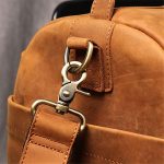 Walnut Men Leather Travel Bags Carry on Luggage Bag Men Duffel Bags Handbag Casual Traveling (Color : A, Size : One Size) - Image 5