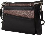 Black Exotic Leather Shoulder Sling Alta Sartoria Bag - Image 2