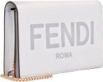 FENDI Roma Ghiaia Smooth Calf Leather Chain Wallet 8BS006 - Image 3