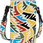 FENDI Vertigo Vertical Box Multicolor Leather Shoulder Bag 7VA519