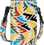 FENDI Vertigo Vertical Box Multicolor Leather Shoulder Bag 7VA519