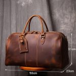 DLOETT Men's Hand Luggage Bag Travel Bag Large Capacity Shoulder Crossbody 14" Laptop - Image 2