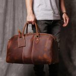 DLOETT Men's Hand Luggage Bag Travel Bag Large Capacity Shoulder Crossbody 14" Laptop - Image 3
