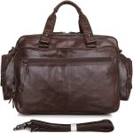 FEER Leather Briefcase for Man Crazy Horse Leather 17 inch Laptop Business Handbag Cowhide Male Tote Big Shouler Bags