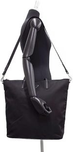 Prada Women's Black Nylon Shopping Tote 1BG189 - Image 8