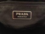 Prada Bandoliera Tessuto Nylon Soft Calf Trim Black Crossbody Bag 1BH046 - Image 6