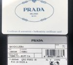 Prada Bandoliera Tessuto Nylon Soft Calf Trim Black Crossbody Bag 1BH046 - Image 8