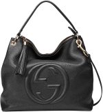 Gucci Soho Flame Red Leather Bag Soft Hobo Italy Handbag New
