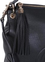Gucci Soho Flame Red Leather Bag Soft Hobo Italy Handbag New - Image 3