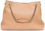 Gucci Camelia Camel Pebbled Leather Soho Shoulder Hand Bag Tassel - Image 3