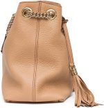 Gucci Camelia Camel Pebbled Leather Soho Shoulder Hand Bag Tassel - Image 4