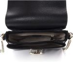 Gucci Interlocking G Black Leather Chain Shoulder Bag 510302 - Image 4