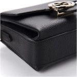 Gucci Interlocking G Black Leather Chain Shoulder Bag 510302 - Image 5