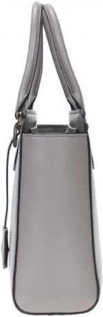 Prada Saffiano Leather Argilla Nero Two-Toned Black and Gray Handbag 1BA113 - Image 3