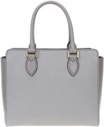 Prada Saffiano Leather Argilla Nero Two-Toned Black and Gray Handbag 1BA113 - Image 4