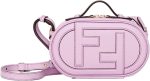 FENDI O'Lock Lilac Leather Mini Crossbody Bag