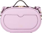 FENDI O'Lock Lilac Leather Mini Crossbody Bag - Image 4